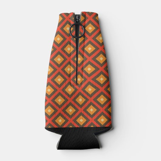 SCHATTEN VON ORANGE- UND BROWN FALL PATTERN FLASCHENKÜHLER (Rückseite)