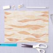 SCHATTEN VON PEACH WAVE PATTERN SEIDENPAPIER (Handwerk)