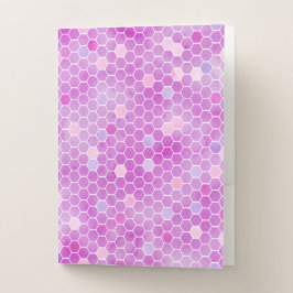 SCHATTEN VON PINK-HONEYCOMB-PATTERN BEWERBUNGSMAPPE