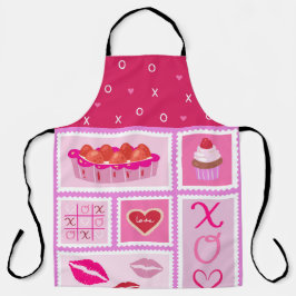 SCHATTEN VON PINK PIE BERRIES LIPS CUPCAKES SCHÜRZE