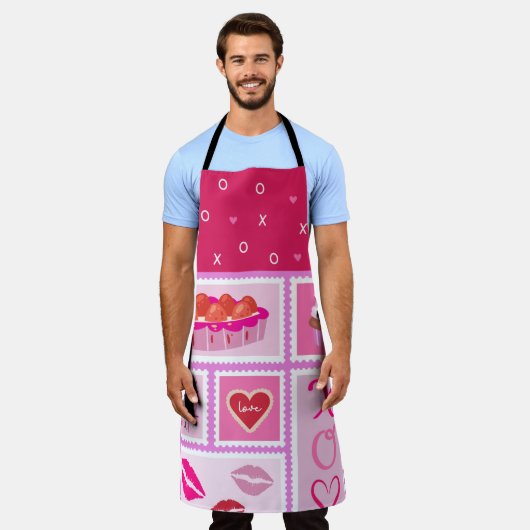 SCHATTEN VON PINK PIE BERRIES LIPS CUPCAKES SCHÜRZE (Getragen)