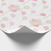 SCHATTEN VON PINK & TAN BALLOONS GESCHENKPAPIER (Ecke)