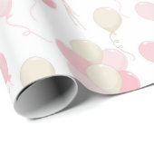 SCHATTEN VON PINK & TAN BALLOONS GESCHENKPAPIER (Rolleneckpunkt)