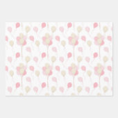 SCHATTEN VON PINK & TAN BALLOONS & STARS GESCHENKPAPIER SET (Vorderseite 2)