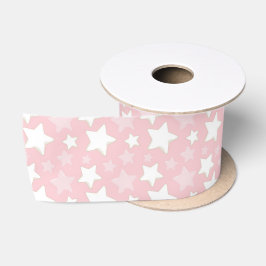 SCHATTEN VON PINK & WHITE STARS SATINBAND
