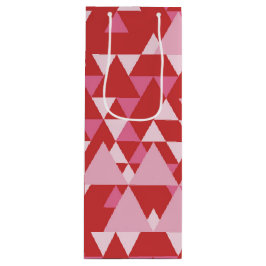 SCHATTEN VON PINKDREIKPATTERN GESCHENKTÜTE FÜR WEINFLASCHEN