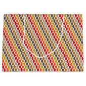 SCHATTEN VON ROTEN- UND GOLDPATTERN MIT ROTEN GRÜN GROßE GESCHENKTÜTE (Vorderseite)