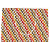 SCHATTEN VON ROTEN- UND GOLDPATTERN MIT ROTEN GRÜN GROßE GESCHENKTÜTE (Rückseite)
