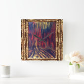 Schatten von Soulen Quadratische Wanduhr (Zuhause)