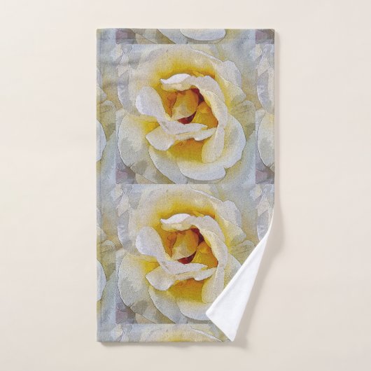 Schatten von Weiß zum Gelb Badhandtuch Set (Handtuch)