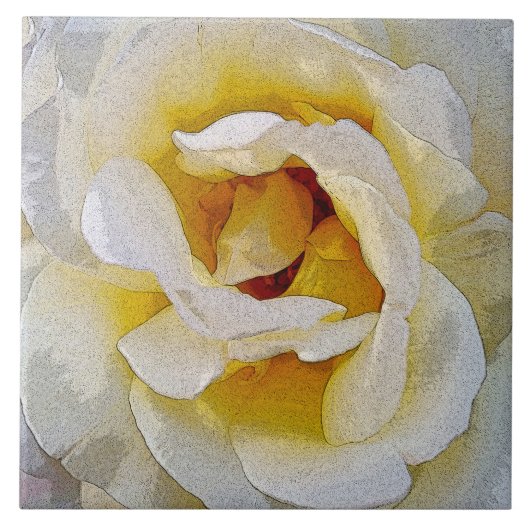 Schatten von Weiß zum Gelb Fliese (Vorderseite)