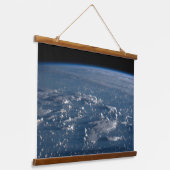 Schatten von Wolken über das philippinische Meer Wandteppich Mit Holzrahmen (Gewinkelt)