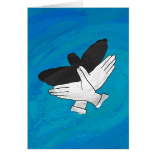 Schattenadler auf blau