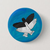 Schattenadler auf blau button (Vorderseite)
