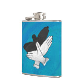 Schattenadler auf blau flachmann (Links)