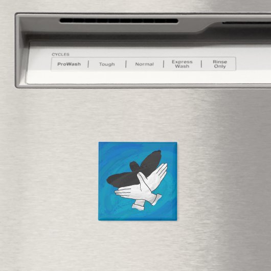 Schattenadler auf blau magnet (In Situ (Geschirrspüler))
