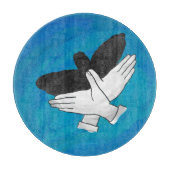 Schattenadler auf blau schneidebrett (Vorderseite)