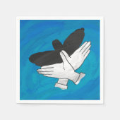 Schattenadler auf blau serviette (Vorderseite)