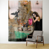 Schattenarbeit okkultisiert Dunkelhexe Erholung Ku Wandteppich (Beispiel)