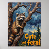 Schattenaufstieg: Raccoon im Twilight Tree Poster (Vorne)