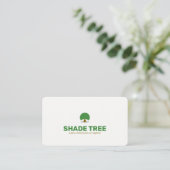 Schattenbaum-Logo-Design | Bearbeitbare Farbe | Visitenkarte (Stehend Vorderseite)