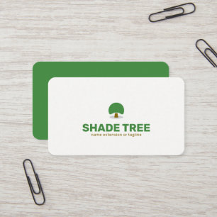 Schattenbaum-Logo-Design   Bearbeitbare Farbe    Visitenkarte