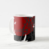 Schattenbild Vögel Kaffeetasse (Vorderseite Links)