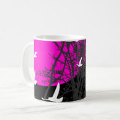 Schattenbild Vögel Kaffeetasse (Vorderseite Links)