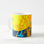 Schattenbild Vögel Kaffeetasse (Vorderseite Links)