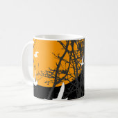 Schattenbild Vögel Kaffeetasse (Vorderseite Links)