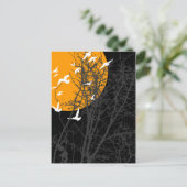 Schattenbild Vögel Postkarte (Stehend Vorderseite)