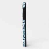 Schattenblaue Blätter Case-Mate iPhone Hülle (Hinten/Links)