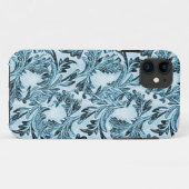 Schattenblaue Blätter Case-Mate iPhone Hülle (Rückseite (Horizontal))