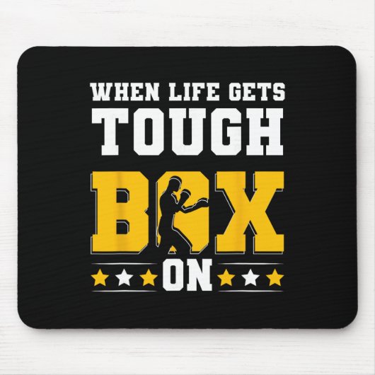 Schattenboxen Boxhandschuhe Kickboxen G Boxer F Mousepad (Vorne)