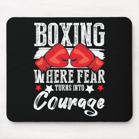 Schattenboxen Boxhandschuhe Kickboxen G Boxer F Mousepad (Vorne)