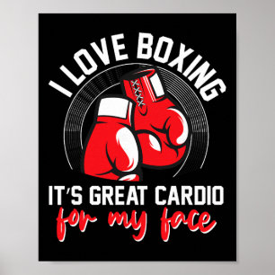 Schattenboxen Schlag Kickboxen G Handschuhe Boxer  Poster