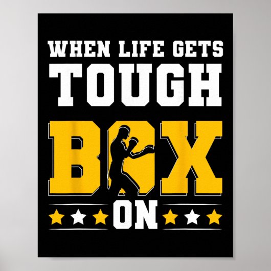 Schattenboxhandschuhe Kickboxen G Boxer F Poster (Vorne)