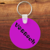 Schattendesign-Schlüsselanhänger für Teetechnik Schlüsselanhänger (Vorderseite)