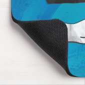 Schattenente auf Blau Mousepad (Ecke)