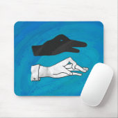 Schattenente auf Blau Mousepad (Mit Mouse)