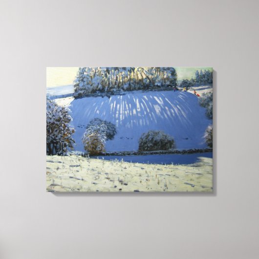 Schattenfeld bei Youlgrave Derbyshire Leinwanddruck (Vorderseite)