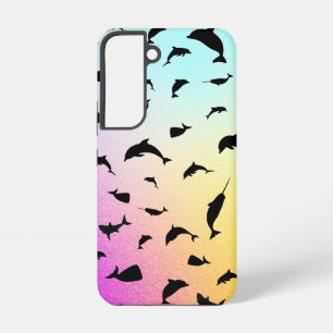 Schattenfisch Hai Wal Farbverlauf farbenfrohe Gala Samsung Galaxy Hülle