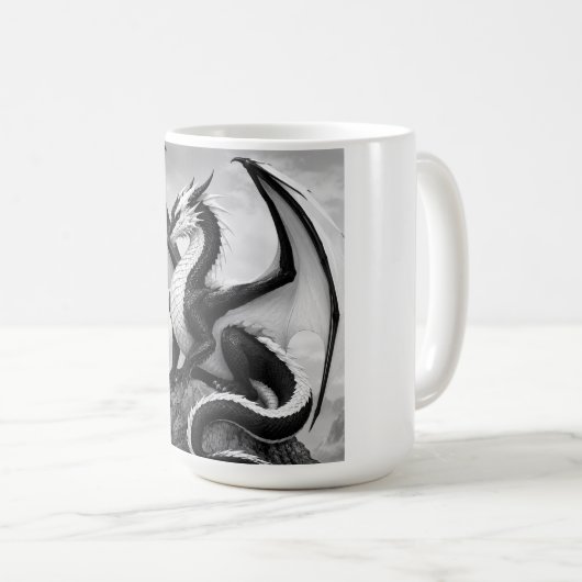 Schattenflammendrache Kaffeetasse (VorderseiteRechts)