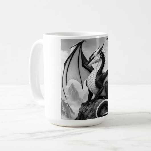 Schattenflammendrache Kaffeetasse (Vorderseite Links)