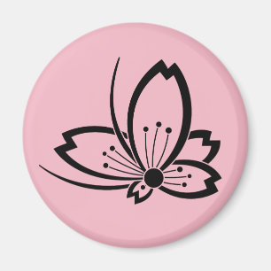 Schattenfliegenförmige Kirschblüte Magnet