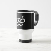 Schattenförmige Pflaumenblüte (Kocho) Tra Reisebecher (VorderseiteRechts)