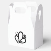 Schattenförmige Schmetterlingsblüte Pflaumenblüte Geschenkschachtel (Geöffnet)