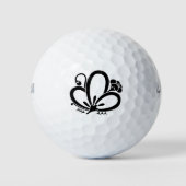Schattenförmige Schmetterlingsplatten-förmige Pfla Golfball (Vorderseite)