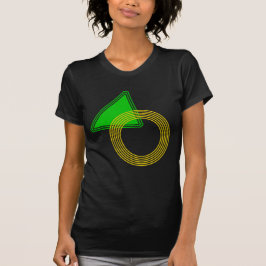 Schattengestreifte Formen Geometrisches grafisches T-Shirt
