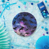 Schattenhai Haiwal in Gradientengalaxie Weltraum Pappteller (Party)